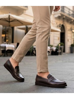 Klasik Erkek Ayakkabı Leosteps Brown River