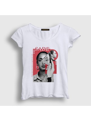 Presmono Kadın Beyaz Angel Müzik Sade T-Shirt