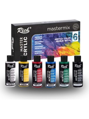Rich Mastermix Profesyonel Akrilik Boya 60CC 6 Ren