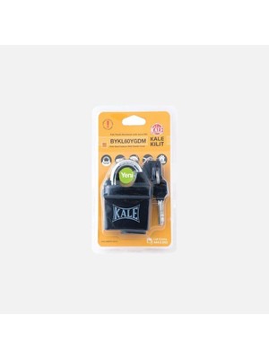 Kale Kilit Plastik Muhafazalı Çelik Katmanlı Asma Kilit 60MM Blisterli