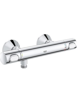 Grohe Precision Flow Termostatik Duş Bataryası, Su Tasarruflu, Krom, 34840000