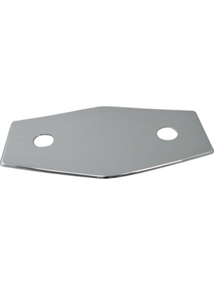 Westbrass D504-26 Iki Delikli Remodel Plaka, Cilalı Krom, 33 cm
