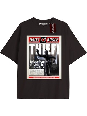 Tarzsokak Spider-Man Gazete Baskı Model No Way Home Tshirt