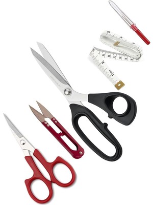 Plastik Saplı 11 No 28 cm Kumaş Kesim Makası Set Jpt-11