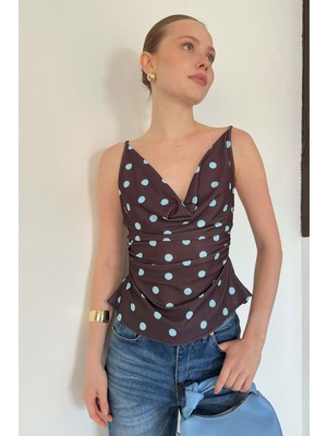 Very Moda Degaje Yaka Askılı Bluz