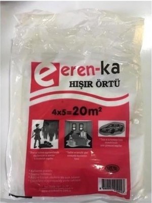Hışır Örtü Boyacı Naylonu Eşya Zemin Koruma 20 M2 (4x5 Metre)
