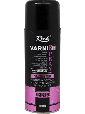 Rich High Gloss Parlak Sprey Vernik 400 Ml.