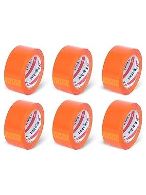 Nuga 45 mm x 100 mt Turuncu Koli Bandı 6 Adet