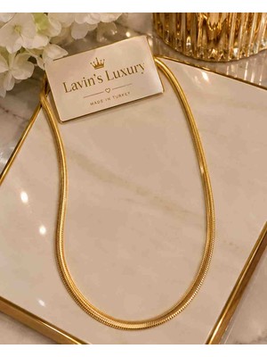 ✨ Lavin’s Luxury Gold Herringbone Zincir Kolye ✨