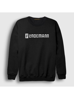 Presmono Unisex Siyah Logo Till Lindemann Sweatshirt