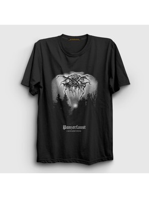 Presmono Unisex Siyah Panzerfaust Darkthrone T-Shirt