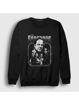 Presmono Unisex Siyah The Mob Sopranos Sweatshirt