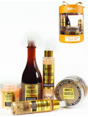 Mara Kozmetik Chocoffee Çikolata Kahve 5'li Vücut & Cilt Bakım Seti