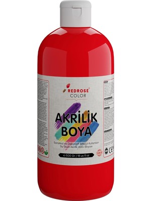 Kırmızı Akrilik Boya 500GR