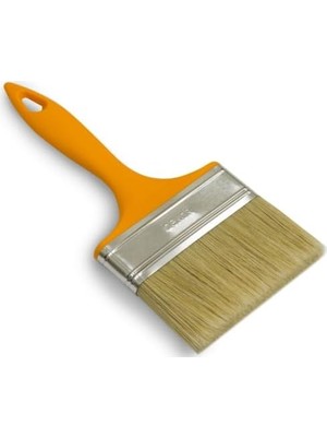 Dekor Kesme Fırçası, 100 Mm, 5 Numara, Sarı Saplı Boya Fırçası