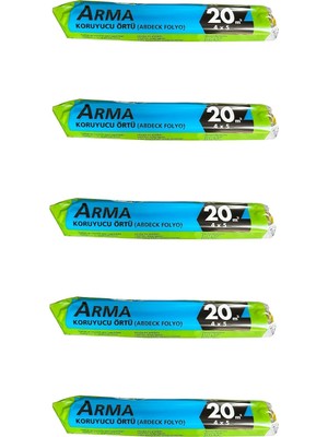 Arma Naylon Tadilat Boya Koruyucu Örtü Poşet Folyo - 4x5 Metre - 20 M2-5 Paket