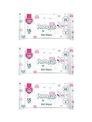 Gndz Home Paddlers Yumuşak ve Dayanıklı Cep Mendili 45 Yaprak (3 Paket x 15’li) - Koku İçermeyen Temizlik