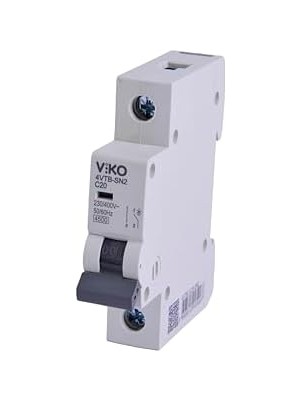 4VTB-1C20 Otomatik Sigorta 4,5ka C Tipi 1 Kutup 20A