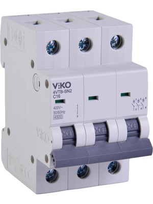 4VTB-3C16 Otomatik Sigorta 4,5ka C Tipi 3 Kutup 16A