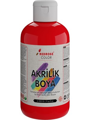 Kırmızı Akrilik Boya 250GR