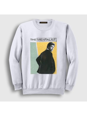 Presmono Unisex Beyaz Patrick Jane The Mentalist Sweatshirt