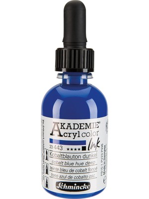 Schmincke Akademie Akrilik Mürekkep 50 ml 443 Cobalt Blue Hue Deep