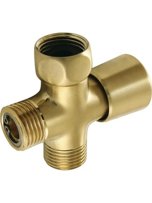 Kingston Brass K161A7 Duş Manzarası Duş Kolu Yönlendirici, Fırçalanmış Pirinç 2,75 x 2,31 x 1,06