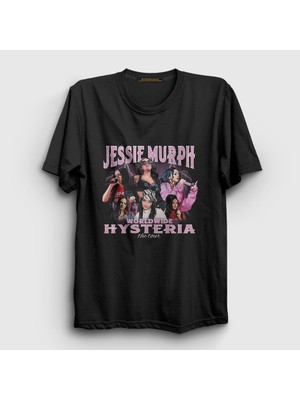 Presmono Unisex Siyah Hysteria Jessie Murph T-Shirt
