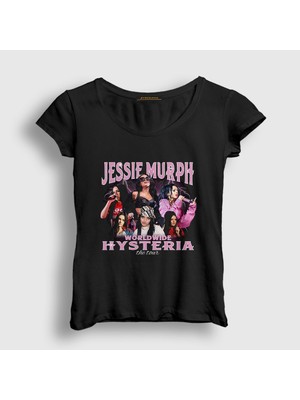 Presmono Kadın Siyah Hysteria Jessie Murph T-Shirt