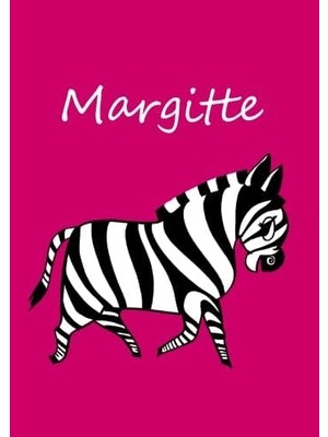 Margitte: Individualisiertes Malbuch / Notizbuch / Tagebuch - Zebra - A4 - Blanko