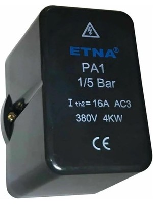Tahliyesiz Basınç Şalteri 1-5 Bar (Hidrofor Için)