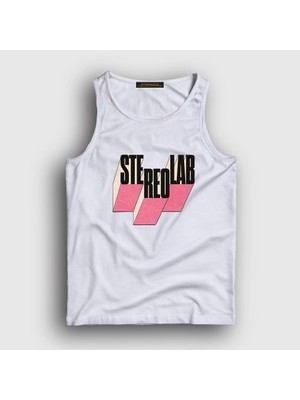 Presmono Unisex Beyaz Logo Stereolab Atlet