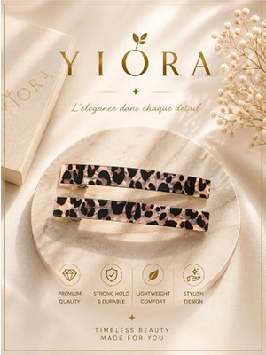 Yiora Premium Seri Ithal Asetat Otomatik Toka 8,5 cm