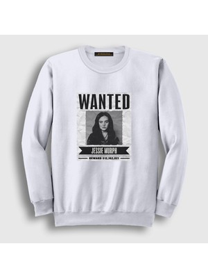 Presmono Unisex Beyaz Wanted Jessie Murph Sweatshirt