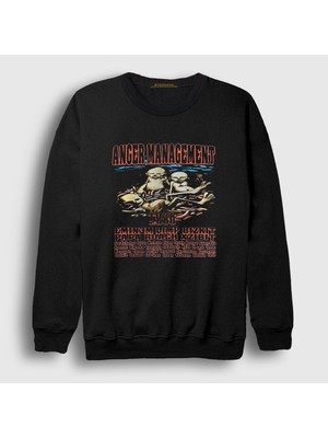 Presmono Unisex Siyah Anger Management Tour Limp Bizkit Sweatshirt
