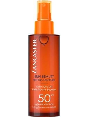 Gndz Home Lancaster Sun Beauty Dry Oil Fast Tan Opt. SPF50 Satin Kuru Yağ 1 Paket Yüksek Koruma