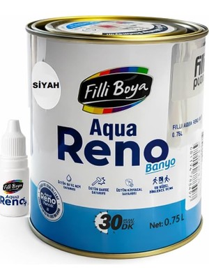 Filli Boya Aqua Reno Banyo Siyah 0.75 Lt