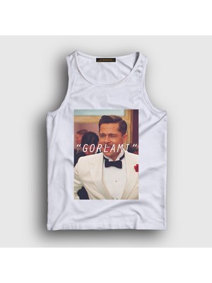 Presmono Unisex Beyaz Gorlami Brad Pitt Inglourious Basterds Atlet
