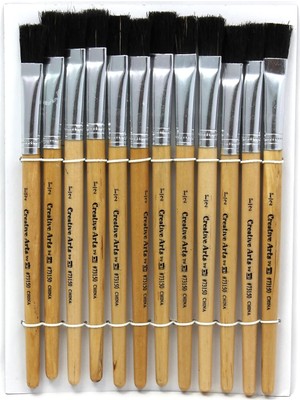 Charles Leonard Düz Uçlu Easel Boya Fırçası, 1.3 Cm, 12'li Paket