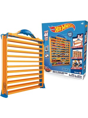 Hot Wheels Rack N' Track Saklama Kutusu, 44 Araba Veya Diğer Oyuncaklar Için – Vitrin Kutusu, Toplama Kutusu, Koleksiyon Kutusu, Çok Renkli, Arabalar Dahil Değildir (Hwcc9)