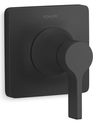 Kohler T28130-4-BL Venza Mastershower Tek Saplı Transfer Valfi Trim Kiti, Duvara Montaj, Valf Gerekli, Mat Siyah