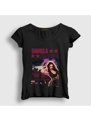 Presmono Kadın Siyah Daniela Avanzini K Pop Katseye T-Shirt