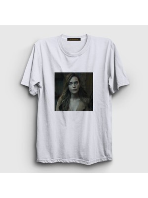 Presmono Unisex Beyaz Love Quinn Dizi You T-Shirt
