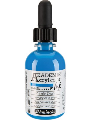 Schmincke Akademie Akrilik Mürekkep 50 ml 446 Primary Blue Cyan
