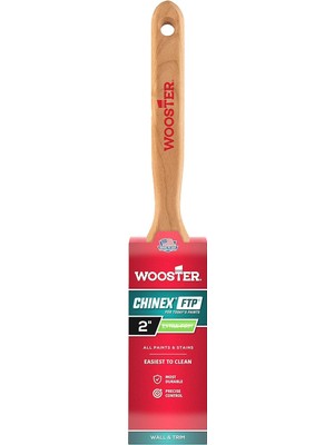Wooster Brush 4412-2 Chinex Ftp Düz Kanat Boya Fırçası, 5,5 Cm, Beyaz