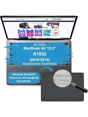 Macbook Air 13 Inç Uyumlu M1 Kılıf Mat Koruyucu Sert Kapak A1932 Touchıd 2018-2019 Yılı Bebe Mavisi