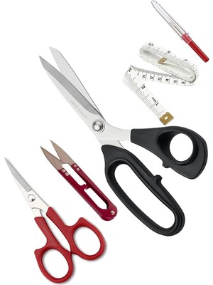 Plastik Saplı 12 No 30.50 cm Kumaş Kesim Makası Set Jpt-12