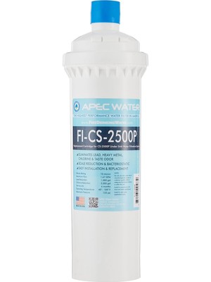 Apec FI-CS-2500P CS-2500P Su Filtrasyon Sistemi Için Yedek Filtre