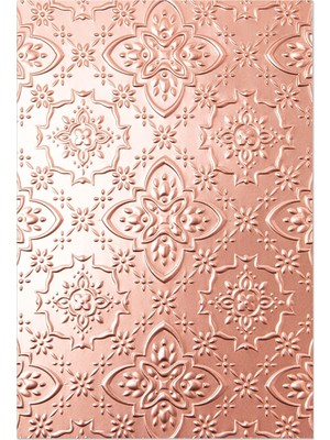 Sizzix 3D Doku Kalıbı - Kabartma Klasörü, Kath Breen Dekoratif Motif
