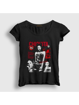 Presmono Kadın Siyah Chiquita Babymonster Baby Monster T-Shirt